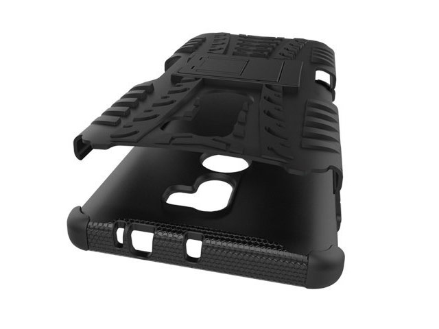 Чехол Yotrix Shockproof case для Xiaomi Mi 5s plus (черный, пластиковый)