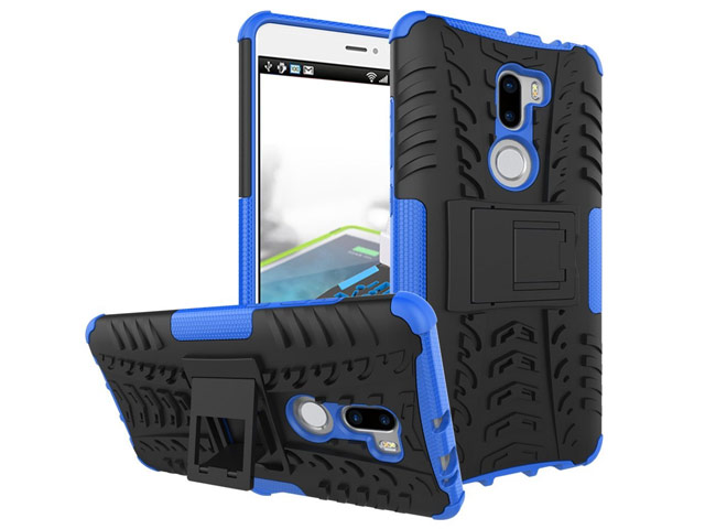 Чехол Yotrix Shockproof case для Xiaomi Mi 5s plus (синий, пластиковый)