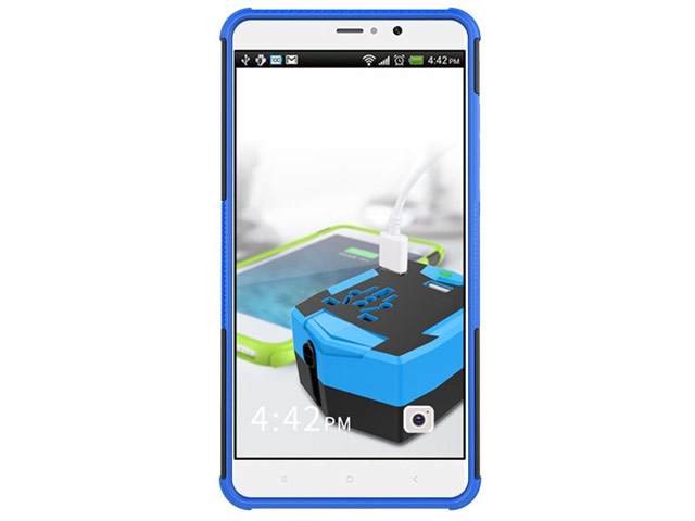 Чехол Yotrix Shockproof case для Xiaomi Mi 5s plus (синий, пластиковый)