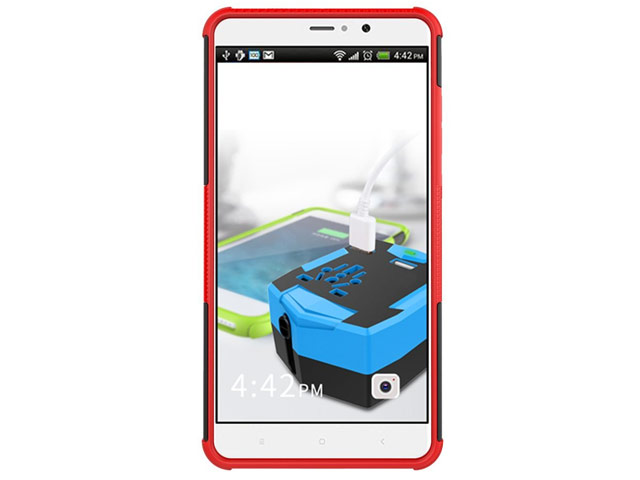 Чехол Yotrix Shockproof case для Xiaomi Mi 5s plus (красный, пластиковый)