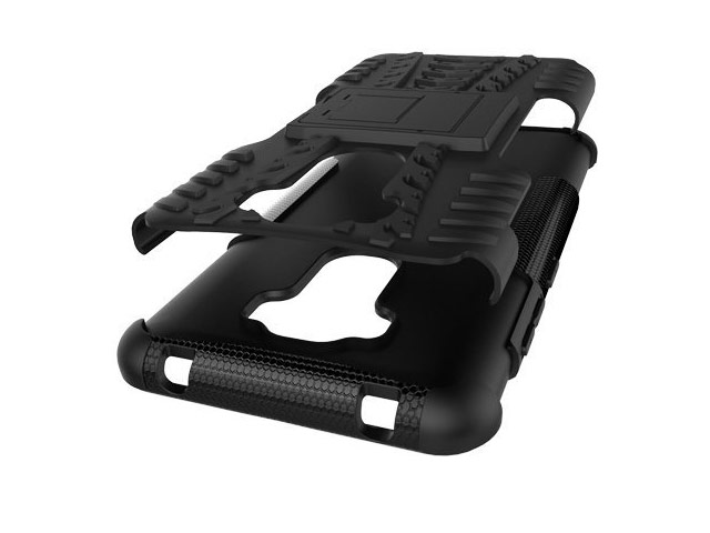Чехол Yotrix Shockproof case для Asus Zenfone 3 Laser ZC551KL (черный, пластиковый)