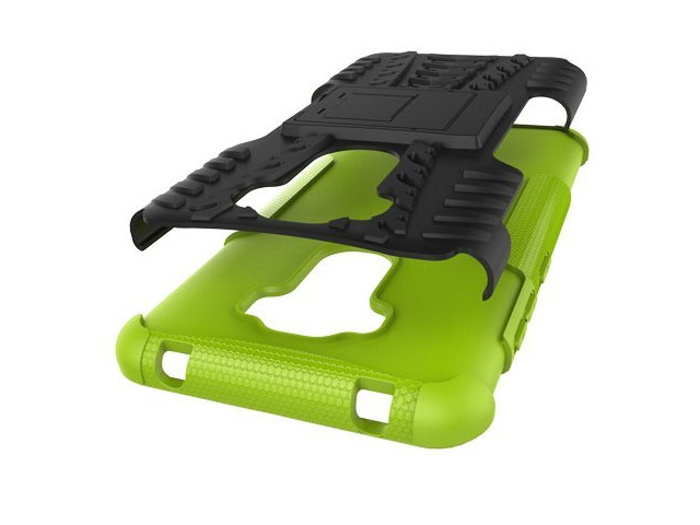Чехол Yotrix Shockproof case для Asus Zenfone 3 Laser ZC551KL (зеленый, пластиковый)