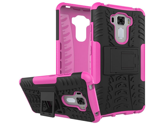 Чехол Yotrix Shockproof case для Asus Zenfone 3 Laser ZC551KL (розовый, пластиковый)
