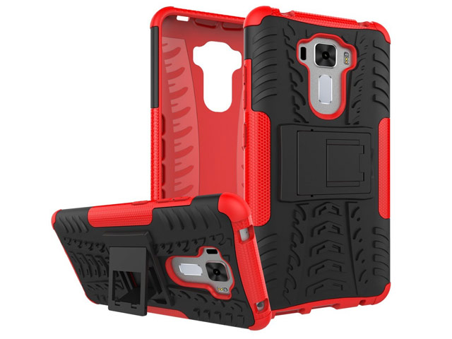 Чехол Yotrix Shockproof case для Asus Zenfone 3 Laser ZC551KL (красный, пластиковый)