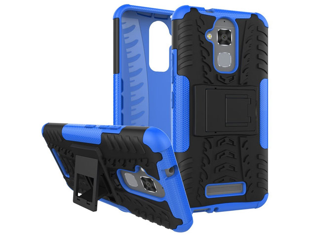 Чехол Yotrix Shockproof case для Asus Zenfone 3 Max ZC520TL (синий, пластиковый)