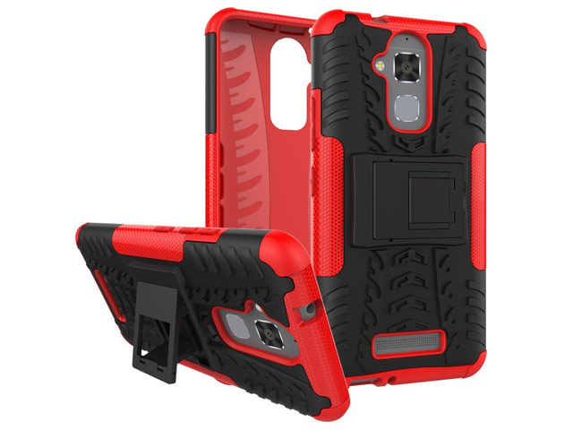 Чехол Yotrix Shockproof case для Asus Zenfone 3 Max ZC520TL (красный, пластиковый)