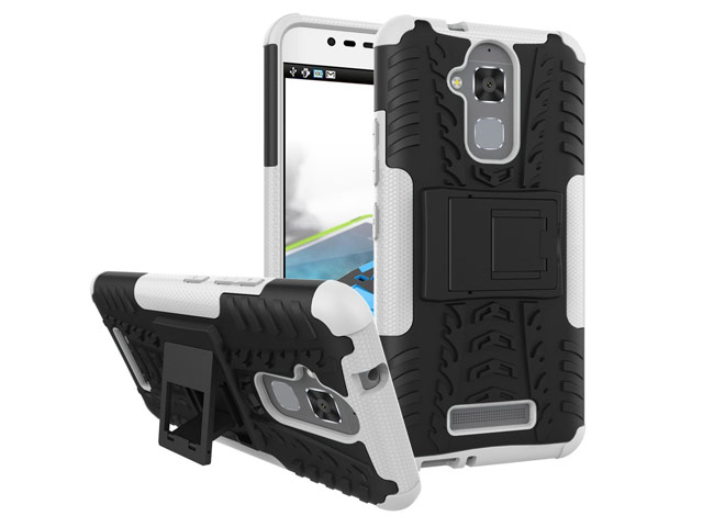 Чехол Yotrix Shockproof case для Asus Zenfone 3 Max ZC520TL (белый, пластиковый)