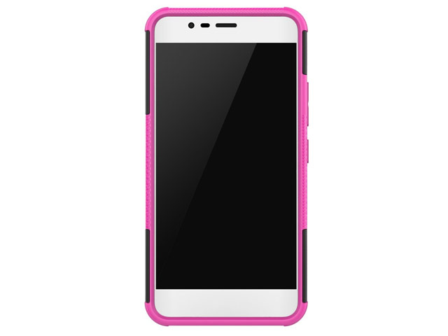 Чехол Yotrix Shockproof case для Asus Zenfone 3 Max ZC520TL (розовый, пластиковый)