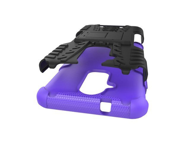 Чехол Yotrix Shockproof case для Asus Zenfone 3 Max ZC520TL (фиолетовый, пластиковый)
