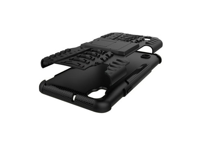 Чехол Yotrix Shockproof case для LG X style (черный, пластиковый)