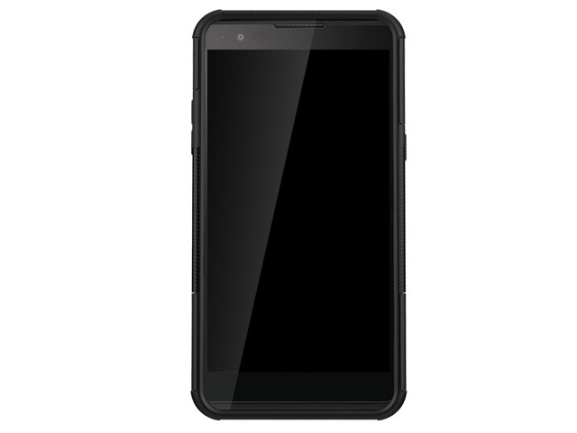 Чехол Yotrix Shockproof case для LG X power (черный, пластиковый)