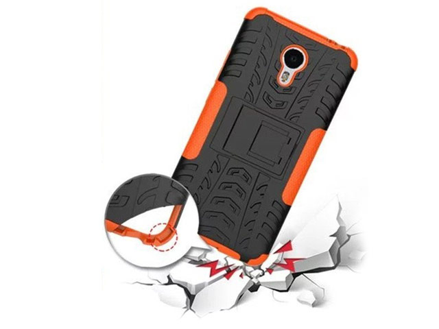Чехол Yotrix Shockproof case для Meizu M3 Note (оранжевый, пластиковый)