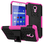 Чехол Yotrix Shockproof case для Meizu M3 Note (розовый, пластиковый)