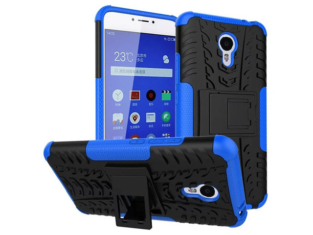 Чехол Yotrix Shockproof case для Meizu M3 Note (синий, пластиковый)