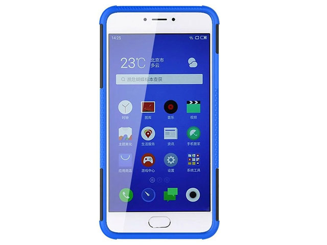 Чехол Yotrix Shockproof case для Meizu M3 Note (синий, пластиковый)