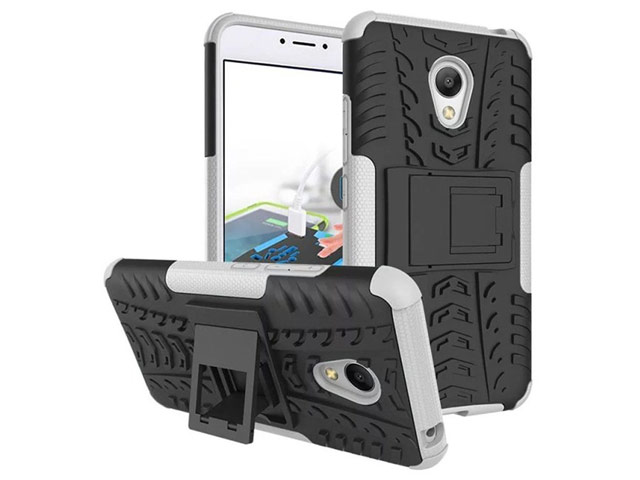 Чехол Yotrix Shockproof case для Meizu M3 (белый, пластиковый)