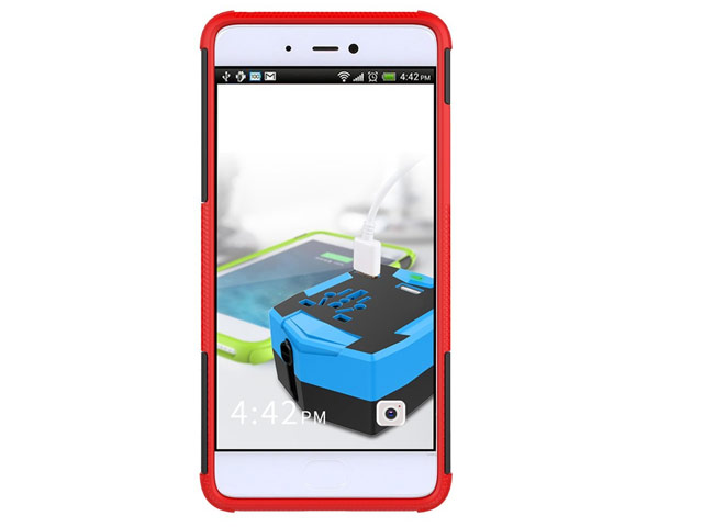 Чехол Yotrix Shockproof case для Xiaomi Mi 5s (красный, пластиковый)
