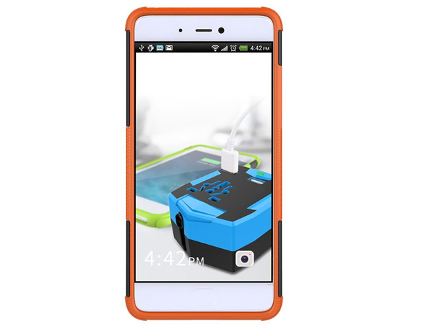 Чехол Yotrix Shockproof case для Xiaomi Mi 5s (оранжевый, пластиковый)