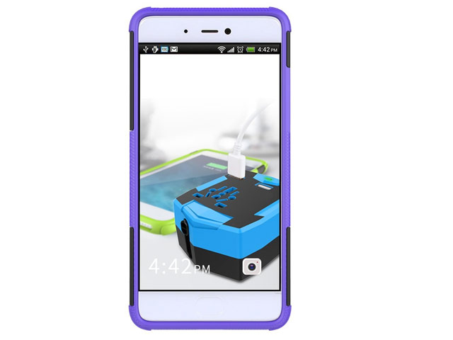 Чехол Yotrix Shockproof case для Xiaomi Mi 5s (фиолетовый, пластиковый)
