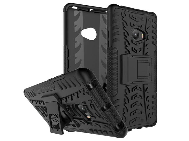 Чехол Yotrix Shockproof case для Xiaomi Mi Note 2 (черный, пластиковый)