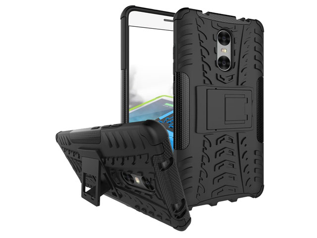 Чехол Yotrix Shockproof case для Xiaomi Redmi Pro (черный, пластиковый)