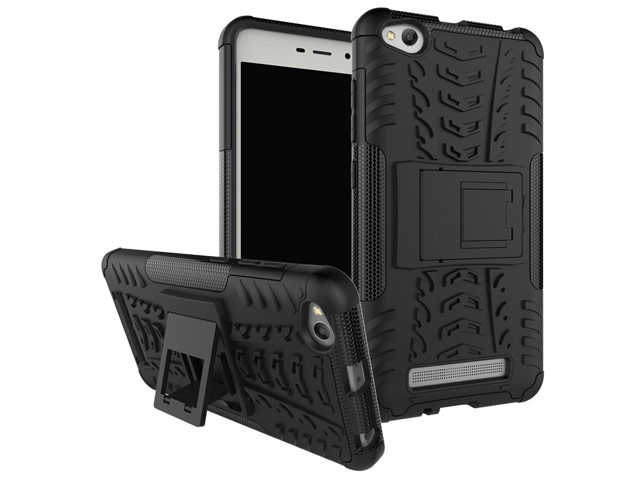 Чехол Yotrix Shockproof case для Xiaomi Redmi 4A (черный, пластиковый)