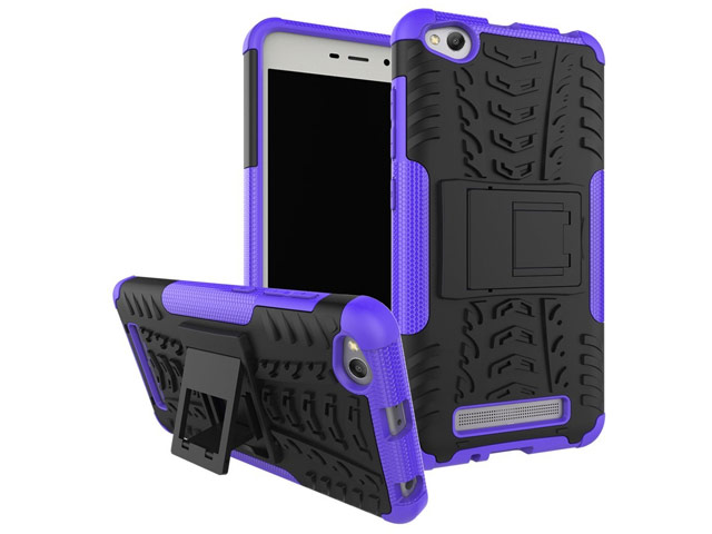 Чехол Yotrix Shockproof case для Xiaomi Redmi 4A (фиолетовый, пластиковый)