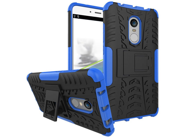 Чехол Yotrix Shockproof case для Xiaomi Redmi Note 4 (синий, пластиковый)