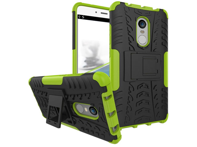 Чехол Yotrix Shockproof case для Xiaomi Redmi Note 4 (зеленый, пластиковый)