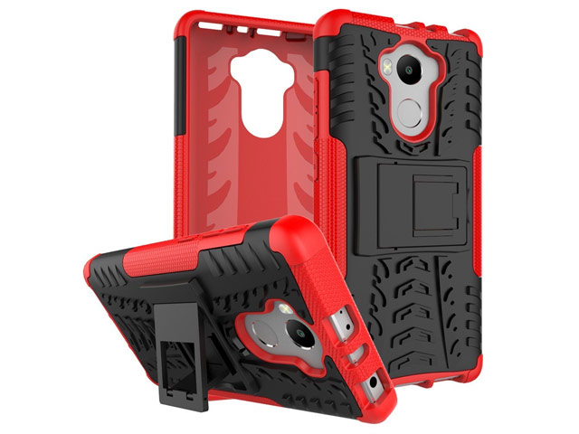 Чехол Yotrix Shockproof case для Xiaomi Redmi 4 prime (красный, пластиковый)