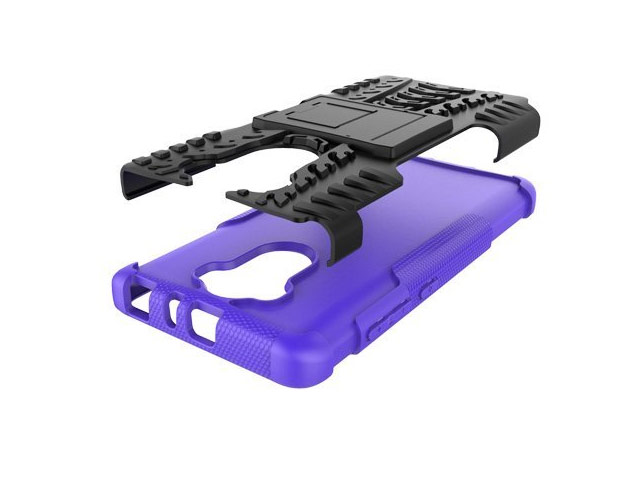 Чехол Yotrix Shockproof case для Xiaomi Redmi 4 prime (фиолетовый, пластиковый)