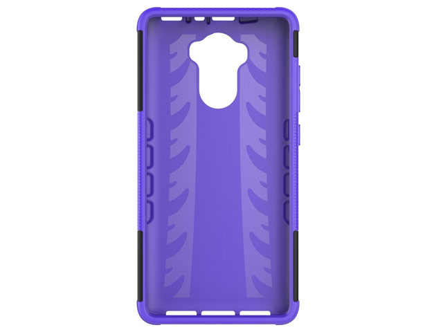 Чехол Yotrix Shockproof case для Xiaomi Redmi 4 prime (фиолетовый, пластиковый)