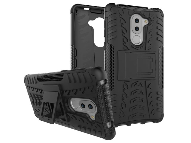 Чехол Yotrix Shockproof case для Huawei Honor 6X (черный, пластиковый)