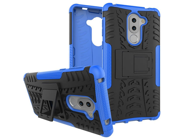 Чехол Yotrix Shockproof case для Huawei Honor 6X (синий, пластиковый)