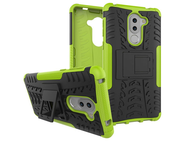 Чехол Yotrix Shockproof case для Huawei Honor 6X (зеленый, пластиковый)