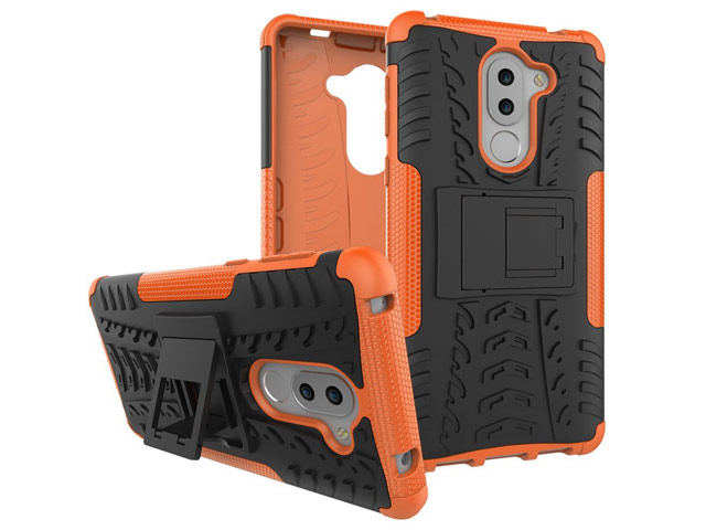 Чехол Yotrix Shockproof case для Huawei Honor 6X (оранжевый, пластиковый)