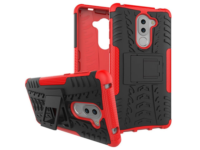 Чехол Yotrix Shockproof case для Huawei Honor 6X (красный, пластиковый)