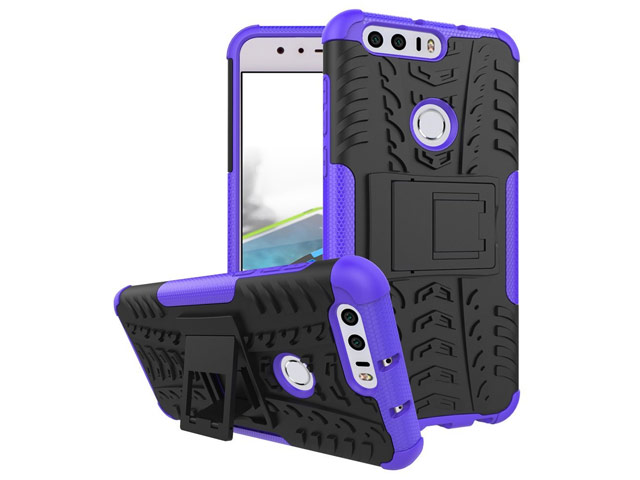 Чехол Yotrix Shockproof case для Huawei Honor 8 (фиолетовый, пластиковый)