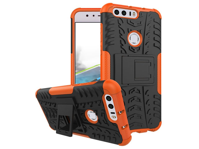 Чехол Yotrix Shockproof case для Huawei Honor 8 (оранжевый, пластиковый)