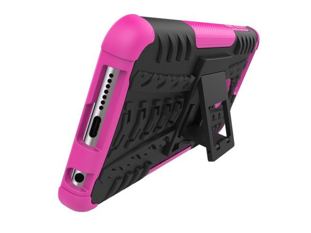 Чехол Yotrix Shockproof case для Huawei Honor 8 (розовый, пластиковый)