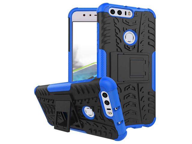 Чехол Yotrix Shockproof case для Huawei Honor 8 (синий, пластиковый)