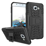 Чехол Yotrix Shockproof case для Samsung Galaxy A8 2016 (черный, пластиковый)