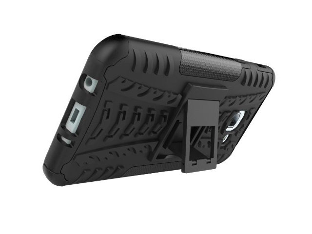 Чехол Yotrix Shockproof case для Samsung Galaxy A8 2016 (черный, пластиковый)