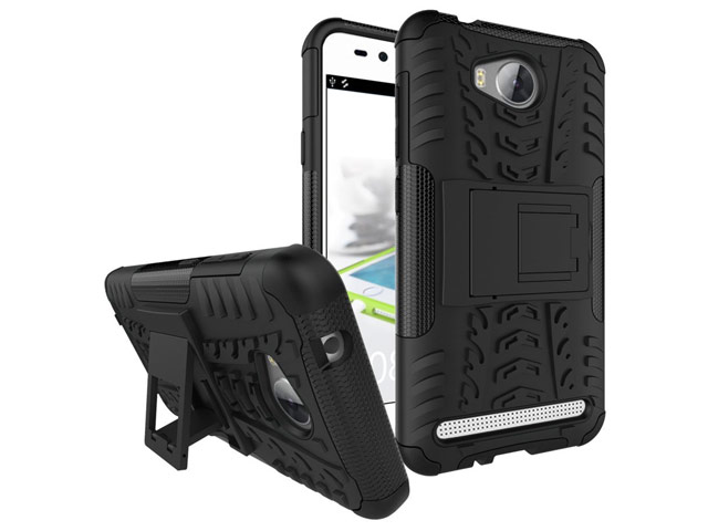 Чехол Yotrix Shockproof case для Huawei Y3 II (черный, пластиковый)