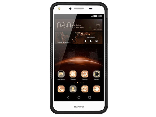 Чехол Yotrix Shockproof case для Huawei Y5 II (черный, пластиковый)