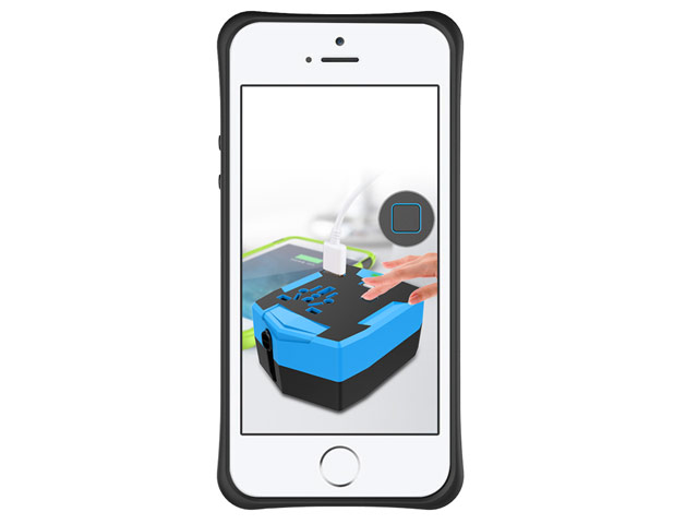 Чехол Yotrix StandCase для Apple iPhone SE (черный, пластиковый)
