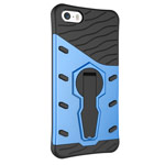 Чехол Yotrix StandCase для Apple iPhone SE (синий, пластиковый)