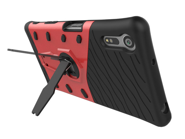 Чехол Yotrix StandCase для Sony Xperia XZ (красный, пластиковый)