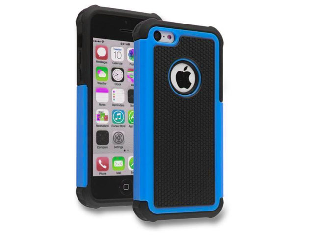 Чехол Yotrix Antishock case для Apple iPhone SE (синий, пластиковый)