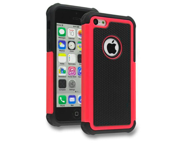 Чехол Yotrix Antishock case для Apple iPhone SE (красный, пластиковый)